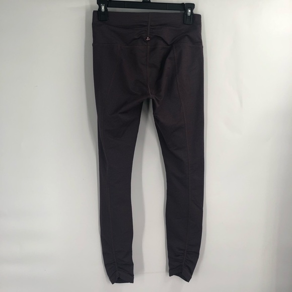 PRANA Misty Legging Purple Scrunch Ankle High Rise Stretch Active Pant S Texture - Picture 4 of 7